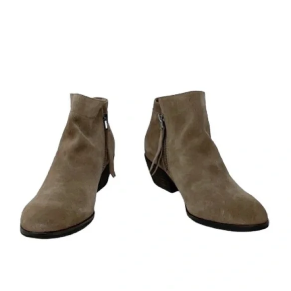 NWOT Sam Edelman Suede Packer Taupe Bootie Sz 7.5 - Picture 3 of 11